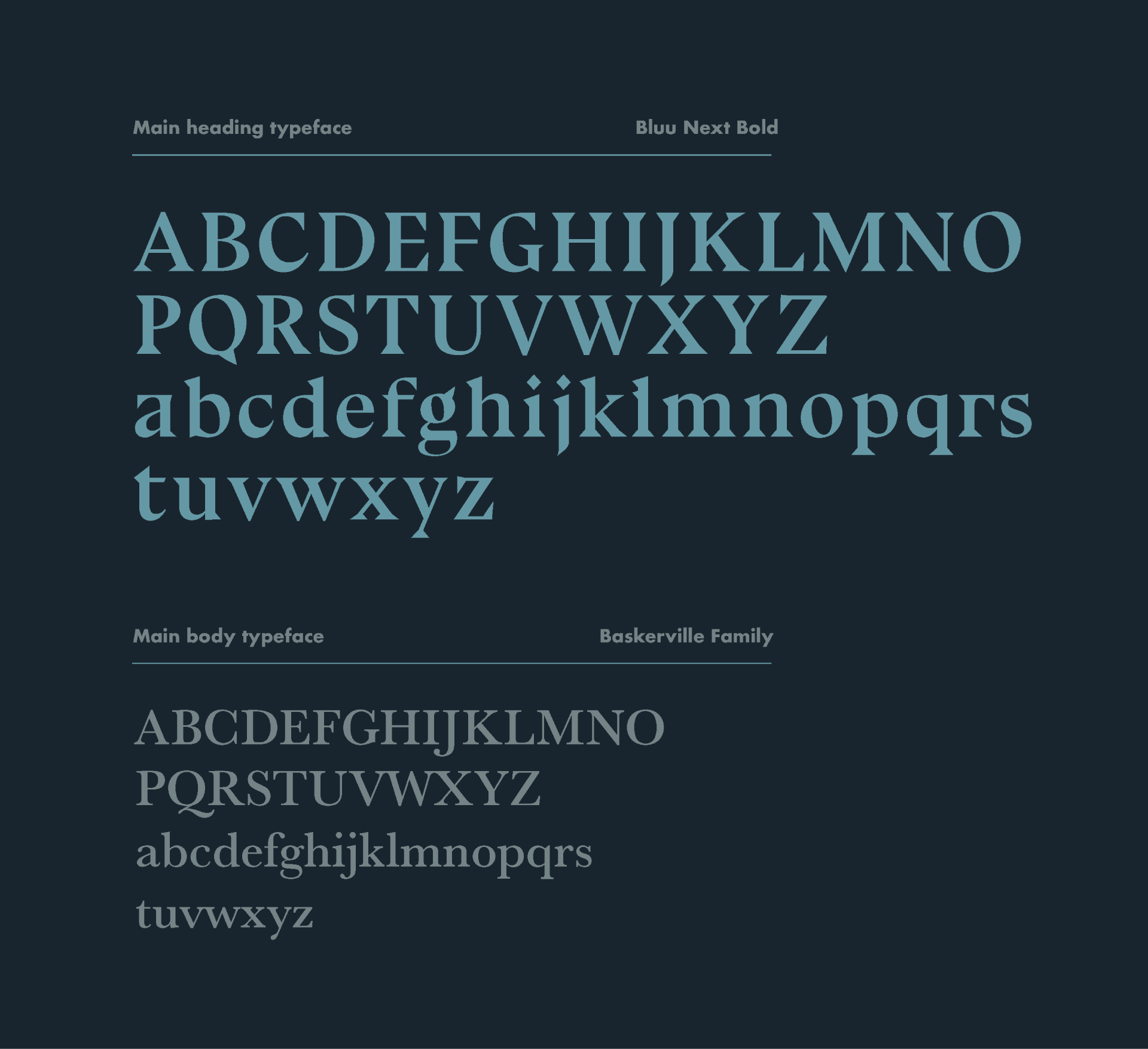 Shleep typography system